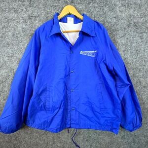 Auburn Sportswear Windbreaker Jacket Mens XL Blue Harrisburg Division Safety 91